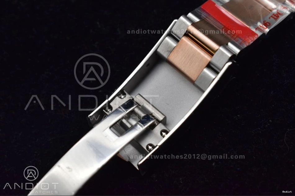 GMF 41 Bracelet RG Best 126333 RG Dial Coffee DateJust Plated on Oyster A3235 SS Edition 0329